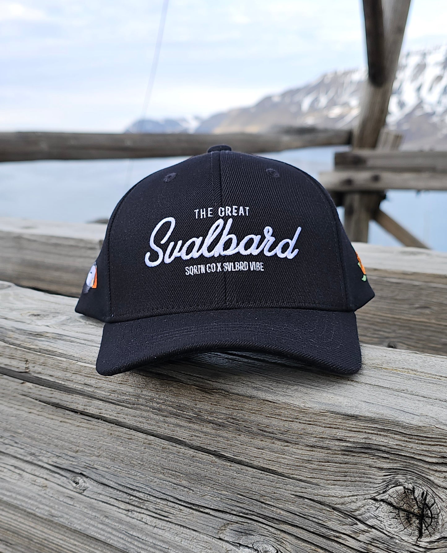 THE GREAT SVALBARD KIDS CAP HOOKED BLACK