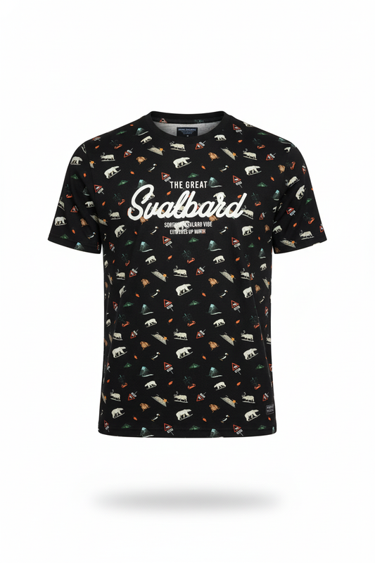 T-SHIRT THE GREAT SVALBARD ICONS 1.0 BLACK